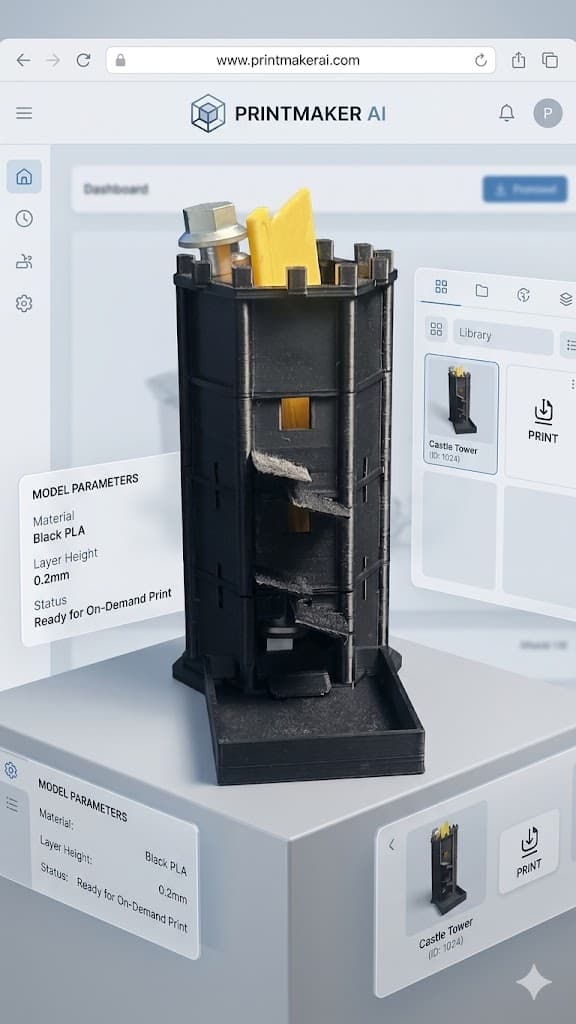Physical Print Proof (Dice Tower)